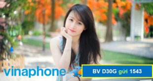 Đăng ký gói cước D30G Vinaphone ưu đãi 1GB/ngày chỉ 90K