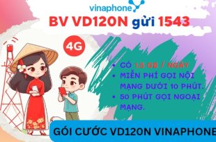 Đăng ký gói cước VD120N Vinaphone chỉ 120k, gọi và online giá rẻ thả ga