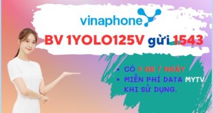 Đăng ký gói cước YOLO125V Vinaphone chỉ 125k nhận 210GB data