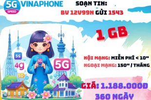 Đăng ký gói cước 12V99N Vinaphone dùng data và gọi thoại trong nước cả năm