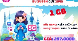 Đăng ký gói cước 3V99N Vinaphone online và gọi thoại thả ga 3 tháng chỉ 297k