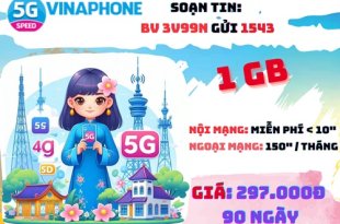 Đăng ký gói cước 3V99N Vinaphone online và gọi thoại thả ga 3 tháng chỉ 297k